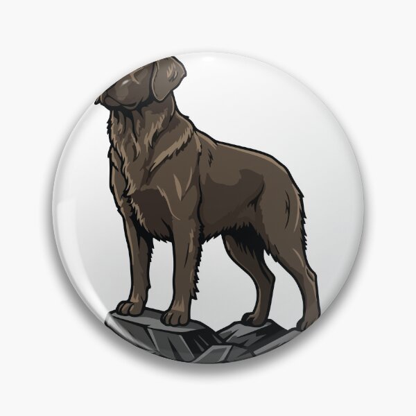 Item preview, Chocolate Labrador Dog on Rock Portrait Brown designed and sold by PixelStudioBe.