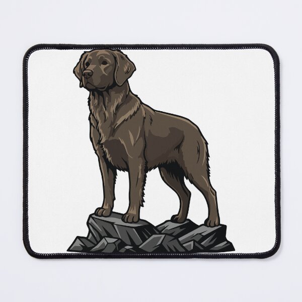 Item preview, Chocolate Labrador Dog on Rock Portrait Brown designed and sold by PixelStudioBe.