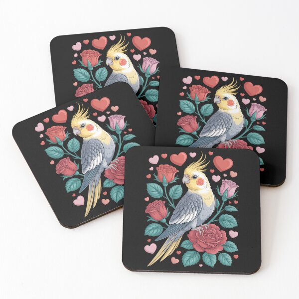 Item preview, Valentines Day Bird Cockatiel Weiro Cockatoo designed and sold by VENOM0RIOT.