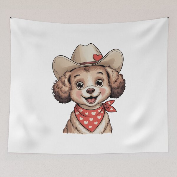 Item preview, Valentine's Day Puppy Dog Valentine Cowboy designed and sold by VENOM0RIOT.