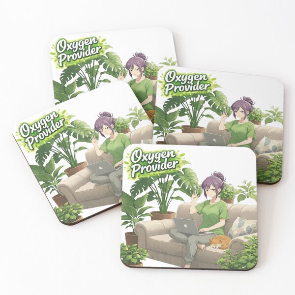 Item preview, Oxygen Provider - Funny Anime Plant Mom Design designed and sold by DailyStruggleCo.