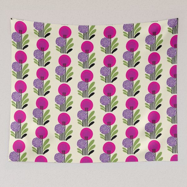 Item preview, Cool Colorful Capacious Folk Floral Abstract Design designed and sold by CharlottePlaceArt.