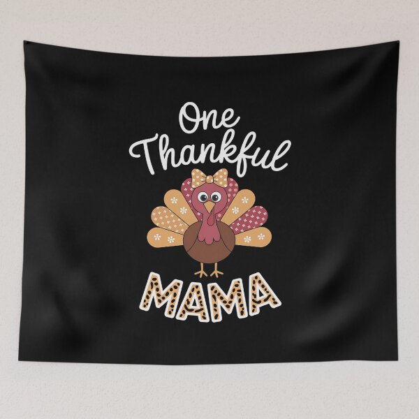 Item preview, One Thankful Mama Autumn Fall Turkey Thanksgiving designed and sold by fferomananul.