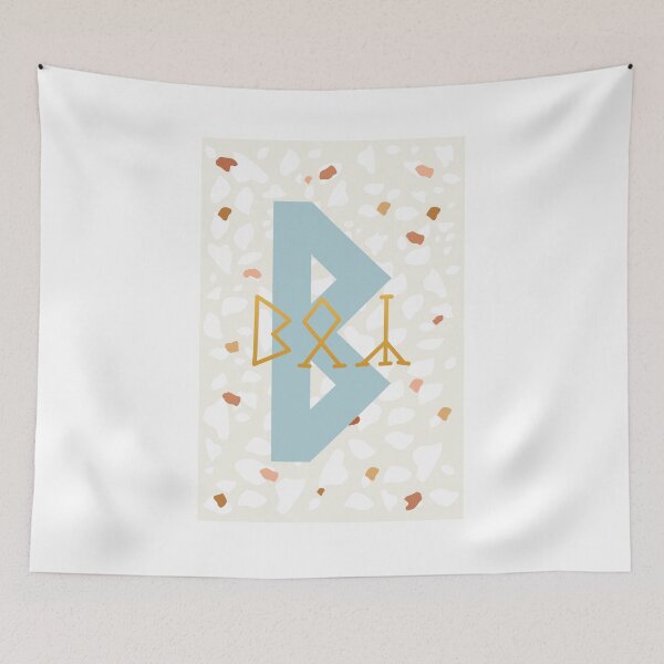 Item preview, Birthday card Boy runic B (Berkano) designed and sold by TotalKejas.