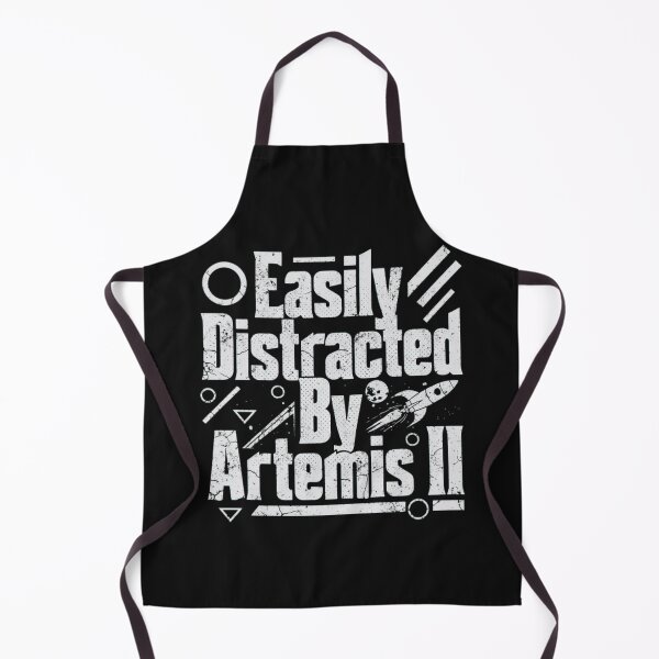 Item preview, Easily Distracted By Artemis II Minimal Space Typography Funny NASA Design designed and sold by cogiaovuong.
