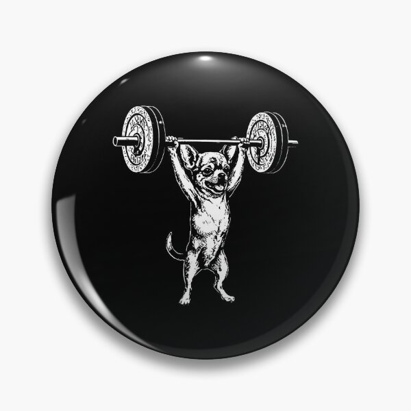 Item preview, Chihuahua Weightlifting Gym Dog Vintage Style designed and sold by eliramaison.