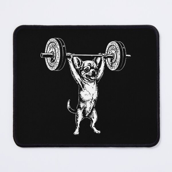 Item preview, Chihuahua Weightlifting Gym Dog Vintage Style designed and sold by eliramaison.