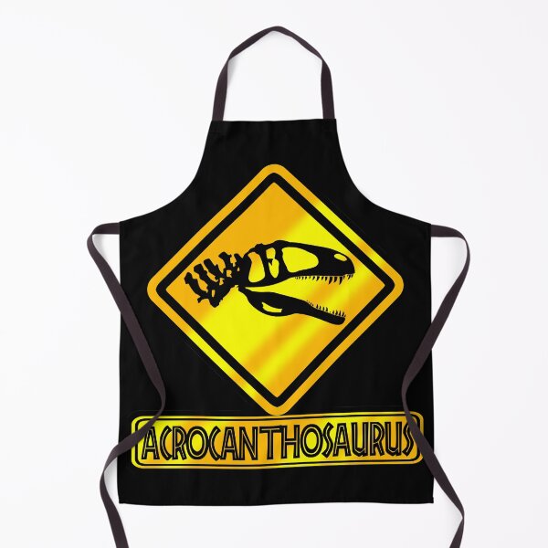 Item preview, Acrocanthosaurus Crossing Sign – Dinosaur Warning Road Sign Design designed and sold by Grimtech Workshop.