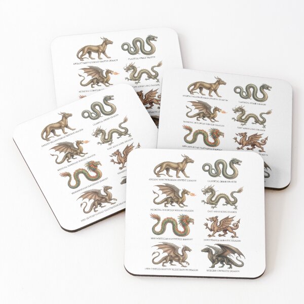 Item preview, Historical interpretations of dragons designed and sold by ArunDandiboina.