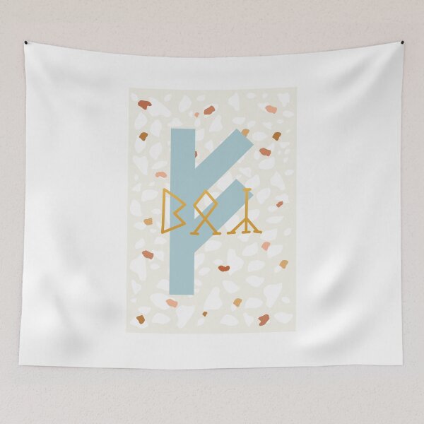 Item preview, Birthday card Boy runic F (Fehu) designed and sold by TotalKejas.