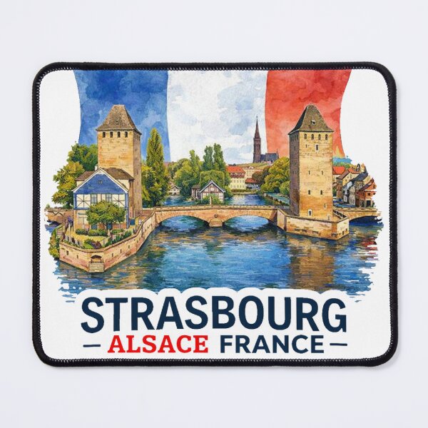 Item preview, A Vintage Travel Watercolor Strasbourg - France designed and sold by clintang.