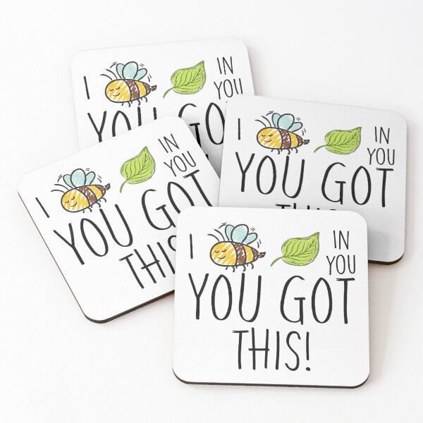 Item preview, Bee Positive Motivational Quote Design With Leaf and Bumblebee designed and sold by ToyaVitoricu.