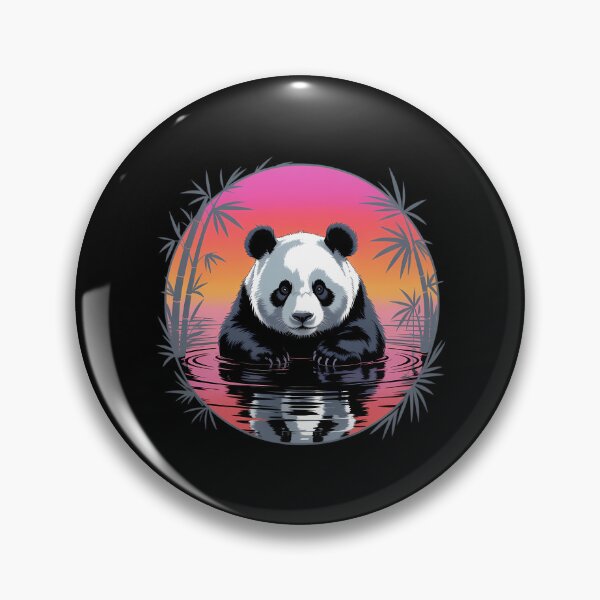 Item preview, Vaporwave Panda Bear I Aesthetic Panda designed and sold by papertaless.