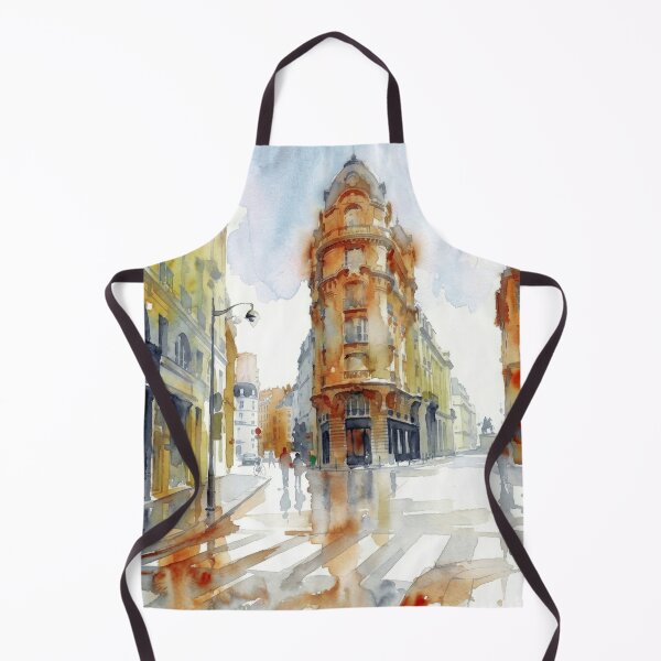 Item preview, Paris Rainy Corner Watercolor designed and sold by caracatita75.