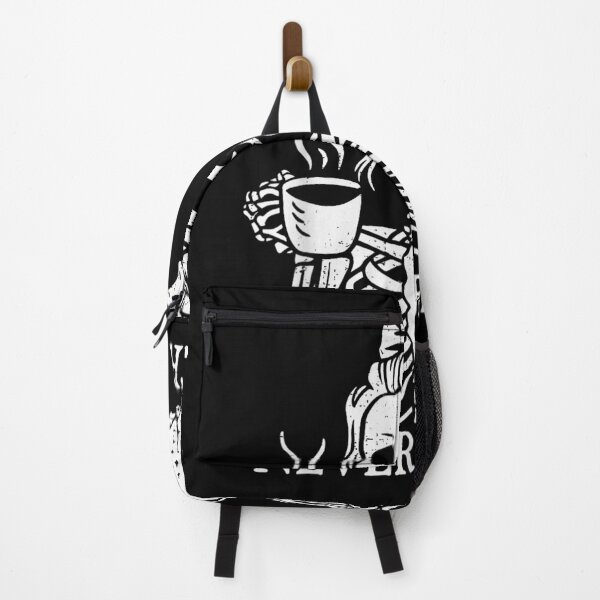 Item preview, Never Better Skeleton Coffee Morning Gothic Funny Mood Design designed and sold by ToyaVitoricu.