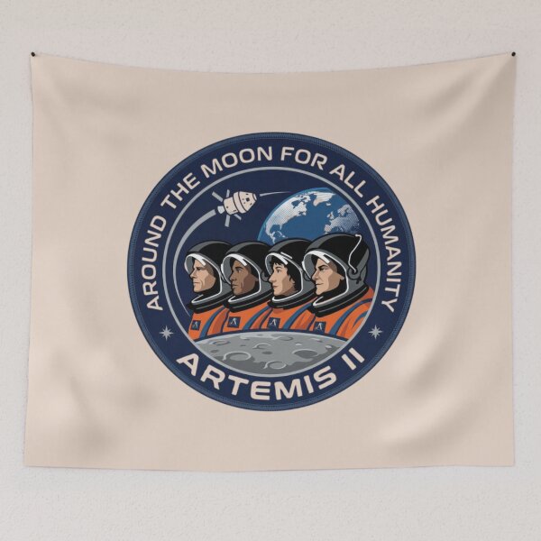 Item preview, Artemis II Around the Moon for All Humanity Mission Patch NASA Crew Design designed and sold by cogiaovuong.