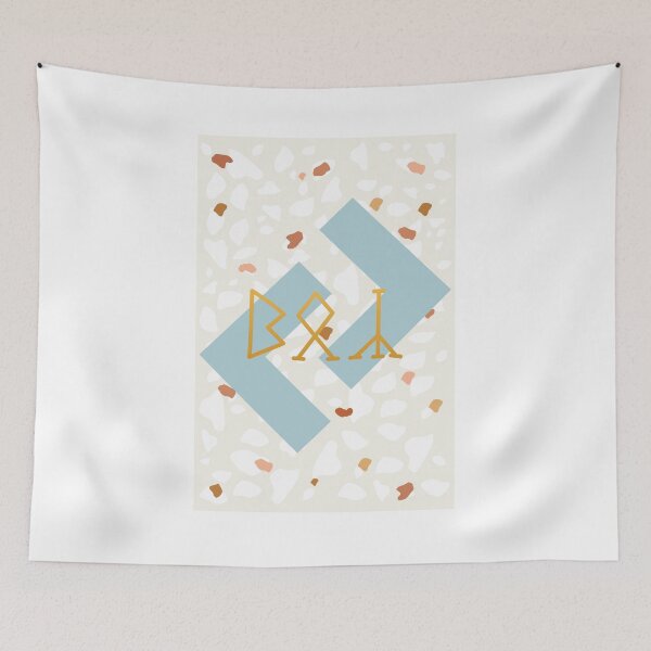 Item preview, Birthday card Boy runic J (Jera) designed and sold by TotalKejas.