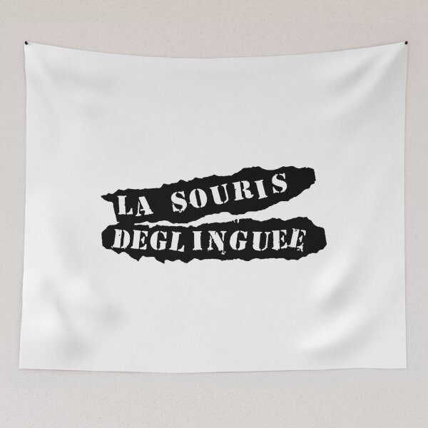 Item preview, La Souris Deglinguee Band Rock French - Black Version designed and sold by EvelynPolizziCo.