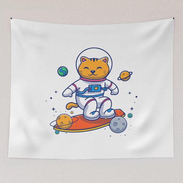 Item preview, Cute Astronaut Cat Space  designed and sold by yuki-hana.