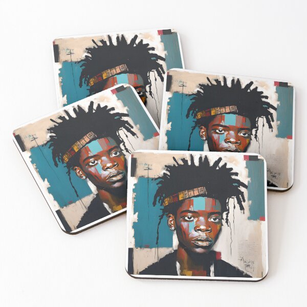 Item preview, Colorful Abstract Male Portrait – Contemporary Modern Art designed and sold by ArtFireGallery.