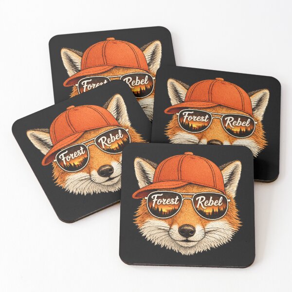Item preview, Forest Rebel Fox Cool Animal Sunglasses Graphic designed and sold by JerdbordinShop.