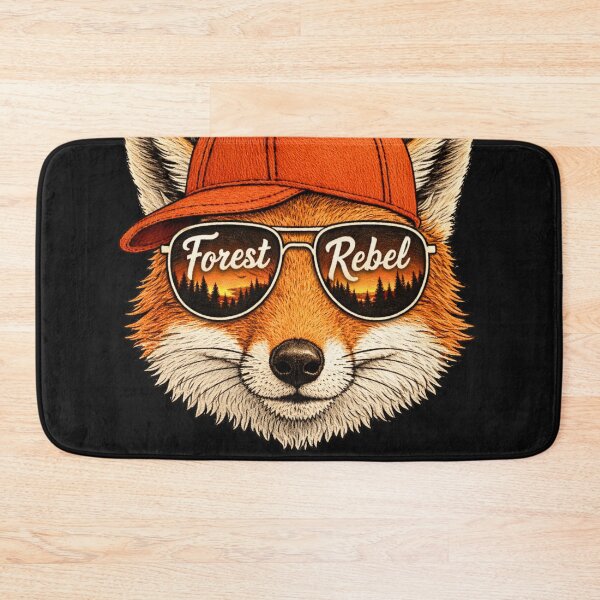 Item preview, Forest Rebel Fox Cool Animal Sunglasses Graphic designed and sold by JerdbordinShop.