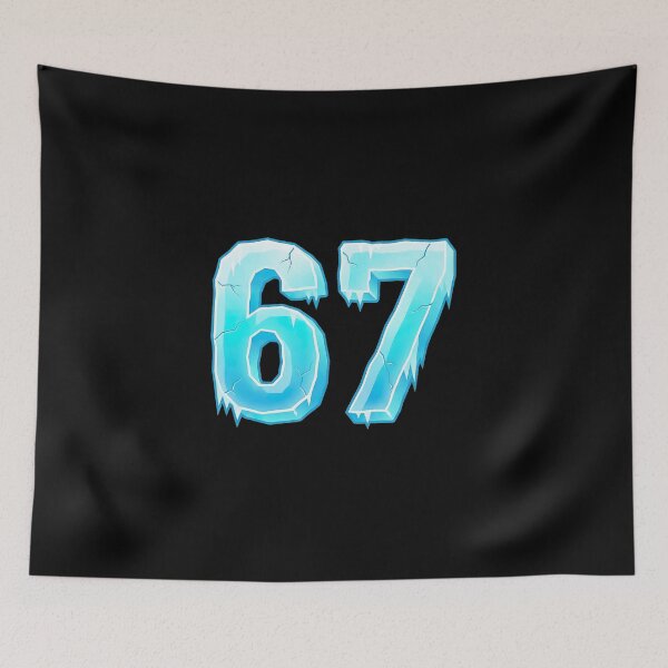 Item preview, 67 Ice Style Number Meme Aesthetic designed and sold by gladysenglish.