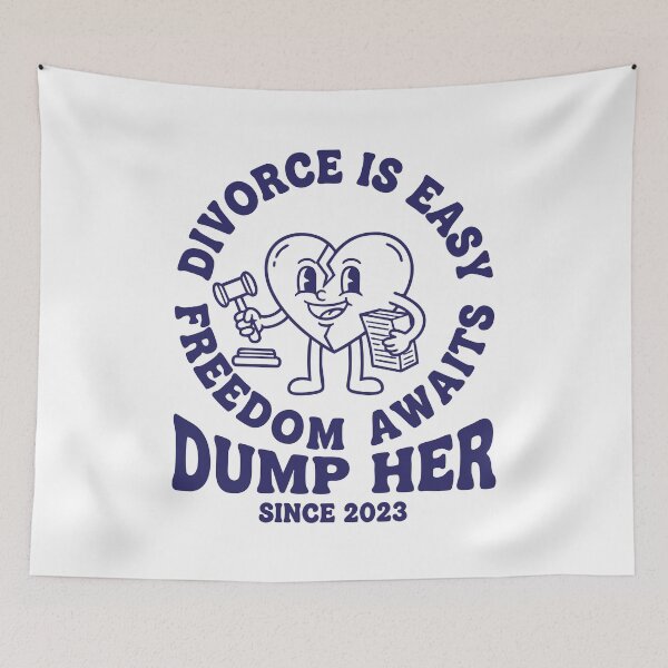 Item preview, Divorce Is Easy Dump Her Finally Divorced Party designed and sold by LuminOrb.
