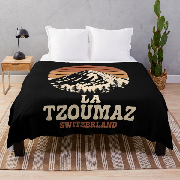 Item preview, La Tzoumaz Switzerland — Retro Vintage Alpine Ski Graphic designed and sold by tokyojeff.