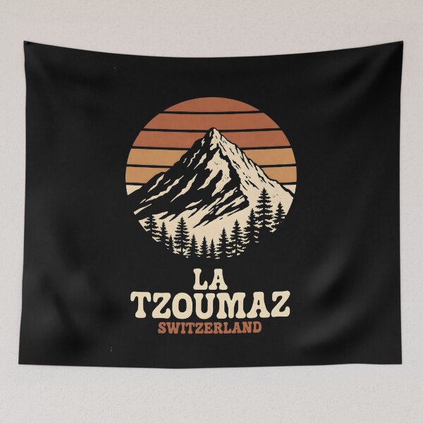 Item preview, La Tzoumaz Switzerland — Retro Vintage Alpine Ski Graphic designed and sold by tokyojeff.