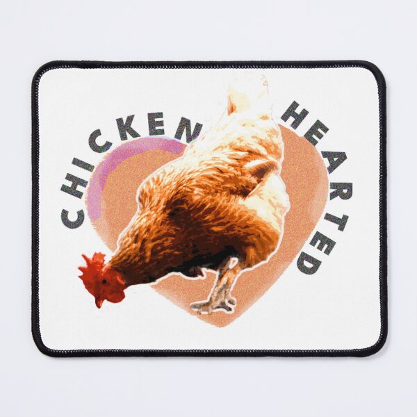 Item preview, Chicken Hearted – Funny Chicken Pun, Heart Graphic, Idiom Illustration designed and sold by ChiaraPagani.