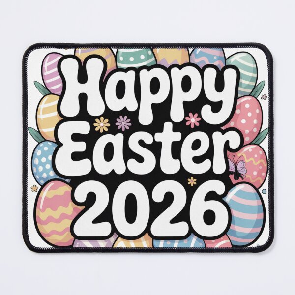 Item preview, Happy Easter 2026 | Pastel Easter Eggs Typography designed and sold by Shanker-studio.