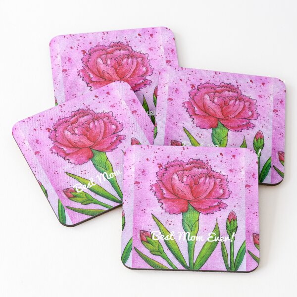 Item preview, Blushing carnation card_2 designed and sold by Paintedhues.