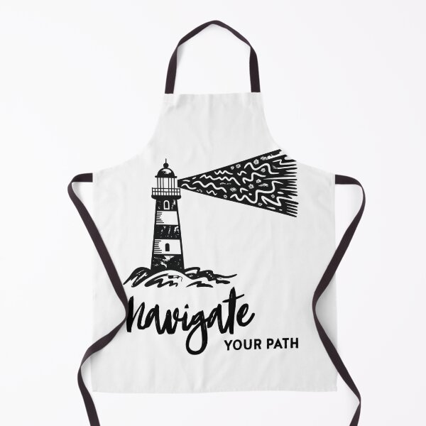 Item preview, Navigate Your Path – Lighthouse Ocean Minimalist Motivational Design designed and sold by ArcticFoxStudio.