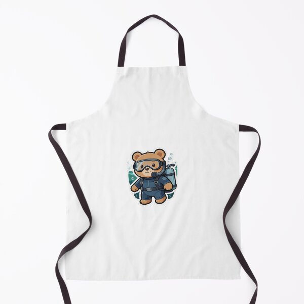 Item preview, Cute Bear Scuba Diver Sticker| Kawaii Underwater Animal Cartoon designed and sold by carestazafeli.