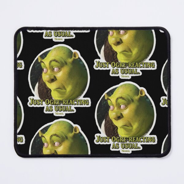 Item preview, Shrek Ogre-Reacting As Usual Funny Parody Sticker designed and sold by ✨ Boss Babe Creations ✨.
