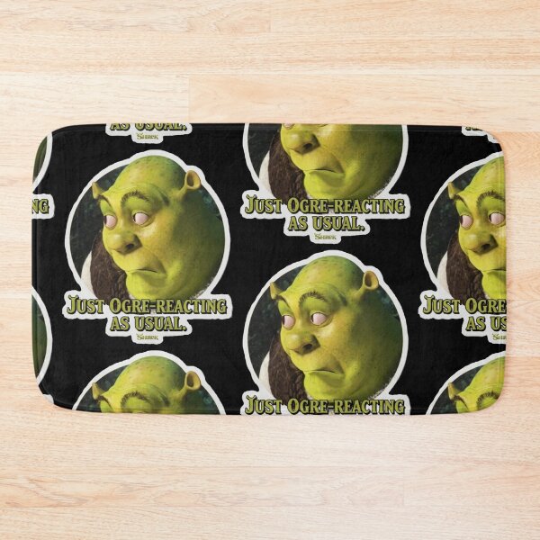 Item preview, Shrek Ogre-Reacting As Usual Funny Parody Sticker designed and sold by ✨ Boss Babe Creations ✨.
