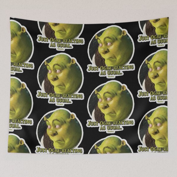 Item preview, Shrek Ogre-Reacting As Usual Funny Parody Sticker designed and sold by ✨ Boss Babe Creations ✨.