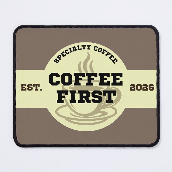 Item preview, Coffee First Vintage Badge designed and sold by CHANCHANAI.