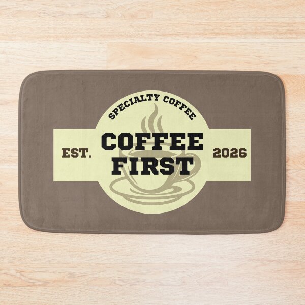 Item preview, Coffee First Vintage Badge designed and sold by CHANCHANAI.