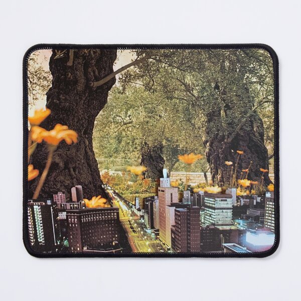 Item preview, city of flowers surrealist vintage retro collage designed and sold by seventies.collages.