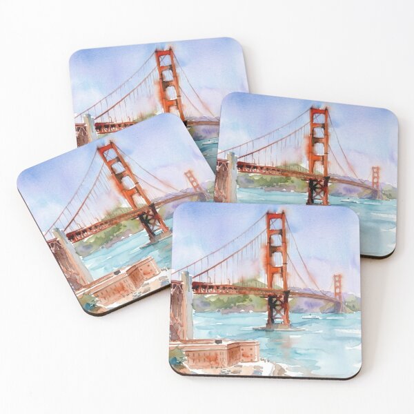 Item preview, Golden Gate Watercolor designed and sold by caracatita75.