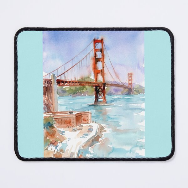 Item preview, Golden Gate Watercolor designed and sold by caracatita75.