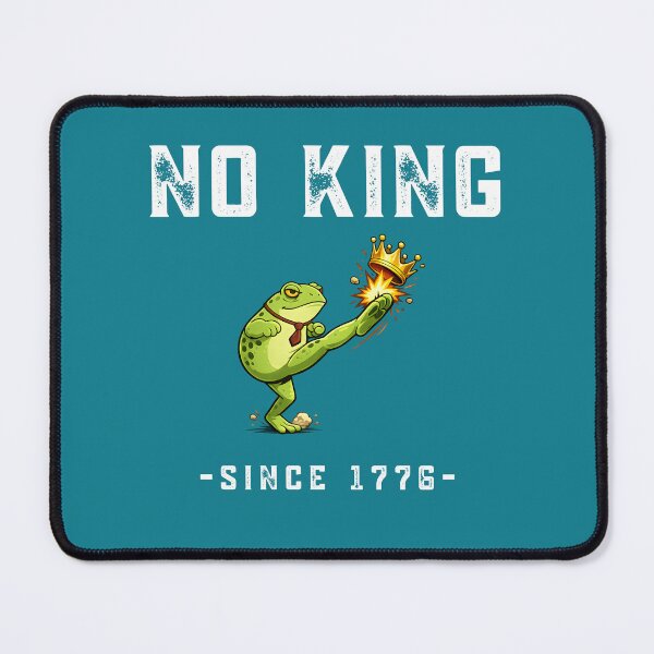 Item preview, No King Since 1776 Frog Shirt Funny Political Protest Design designed and sold by tarzbol.