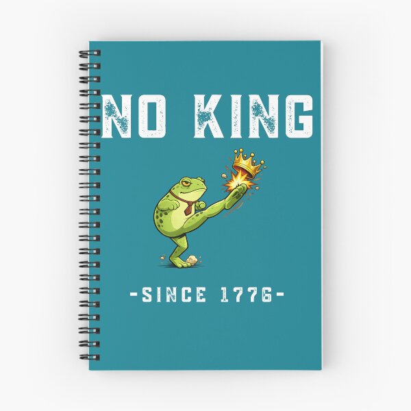 Item preview, No King Since 1776 Frog Shirt Funny Political Protest Design designed and sold by tarzbol.