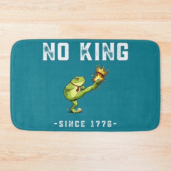 Item preview, No King Since 1776 Frog Shirt Funny Political Protest Design designed and sold by tarzbol.