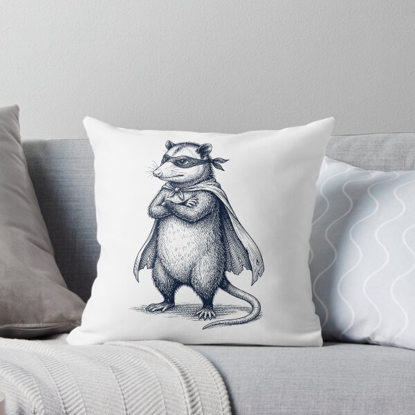 Item preview, Vintage Opossum Hero Superhero Animal Lover designed and sold by DoodleTortle.