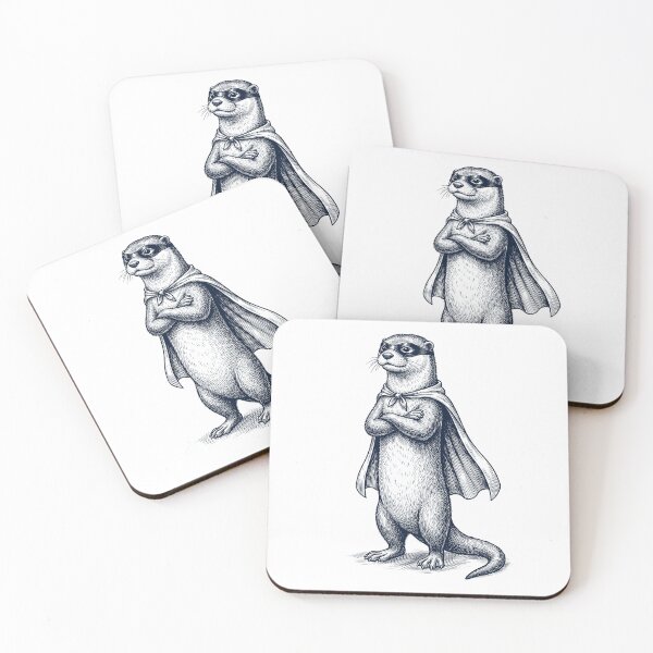 Item preview, Vintage Otter Hero Superhero Animal Lover designed and sold by DoodleTortle.