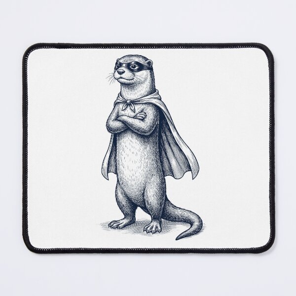 Item preview, Vintage Otter Hero Superhero Animal Lover designed and sold by DoodleTortle.