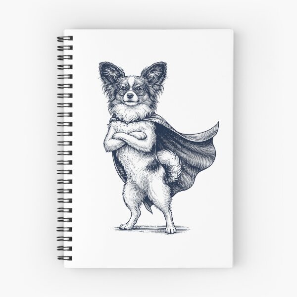 Item preview, Vintage Papillon Hero Superhero Dog Lover designed and sold by DoodleTortle.